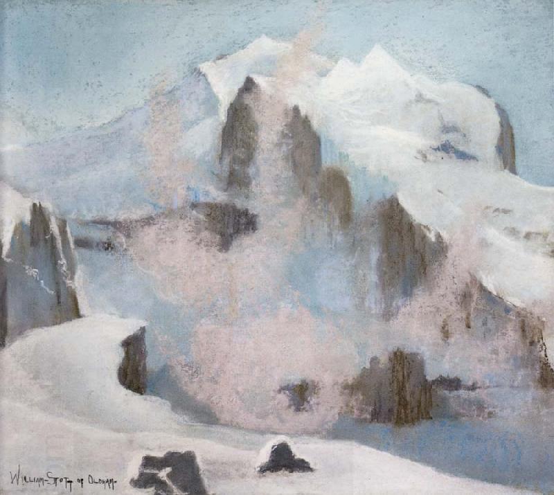 William Stott of Oldham An Alpine Peak China oil painting art
